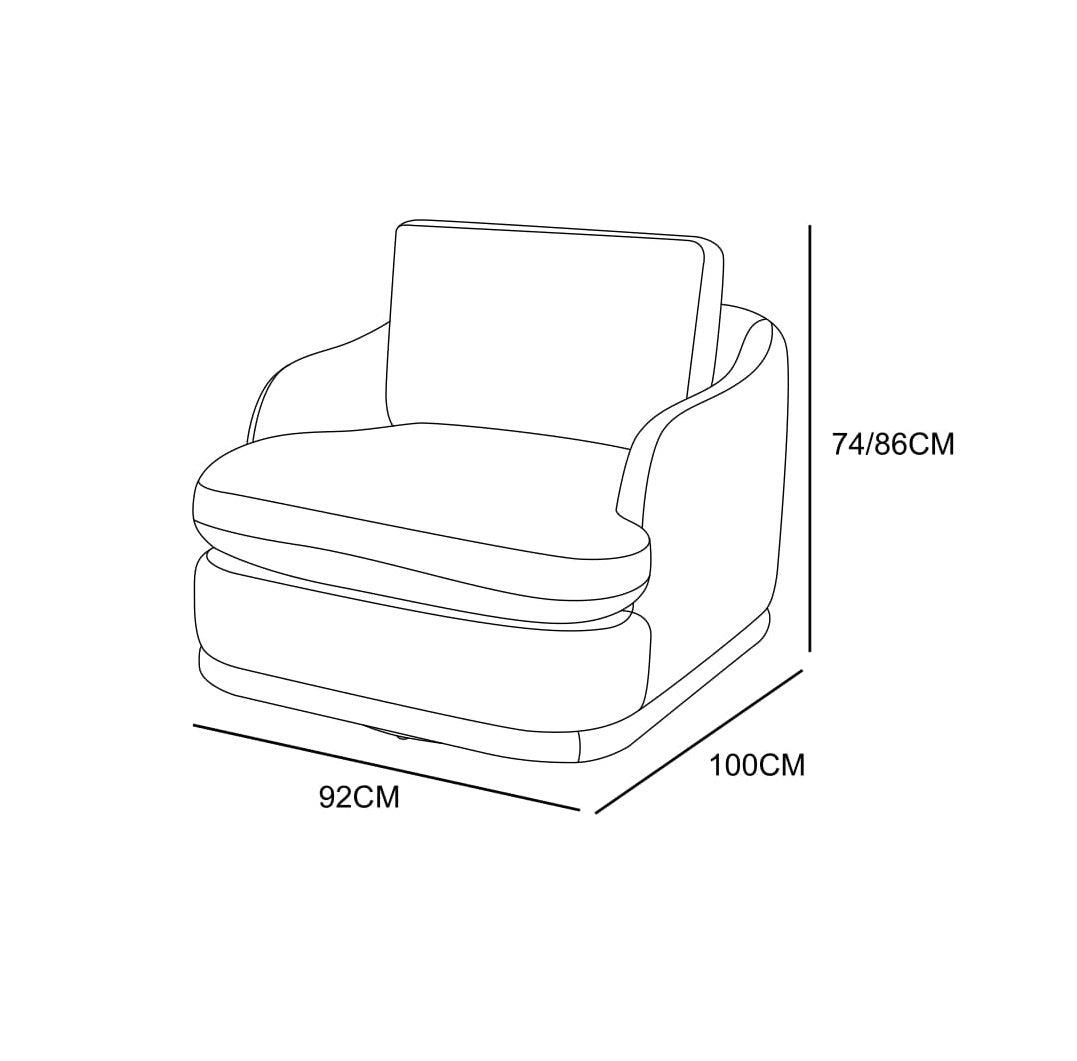 Canapé d'angle / fauteuil en tissu anti tache - EVEREST