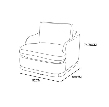 Canapé d'angle / fauteuil en tissu anti tache - EVEREST