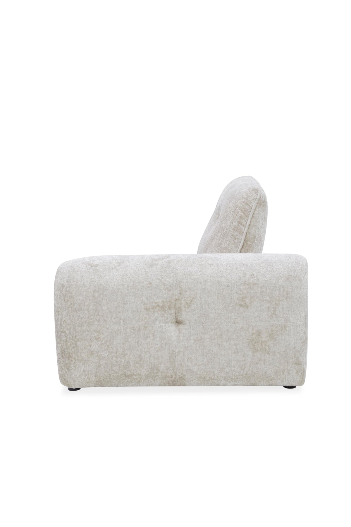 Canapé avec meridienne large avec dossier convertible tissu anti tâche, 265x209xH89CM - HAZEL