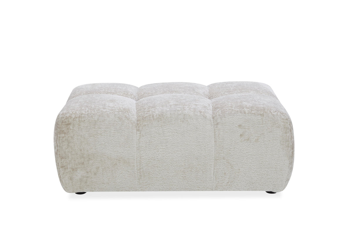 Pouf en tissu anti tache, 110x57xH44CM - HAZEL