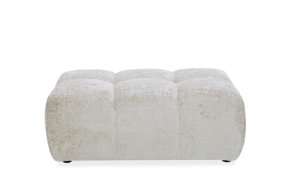 Pouf en tissu anti tache, 110x57xH44CM - HAZEL