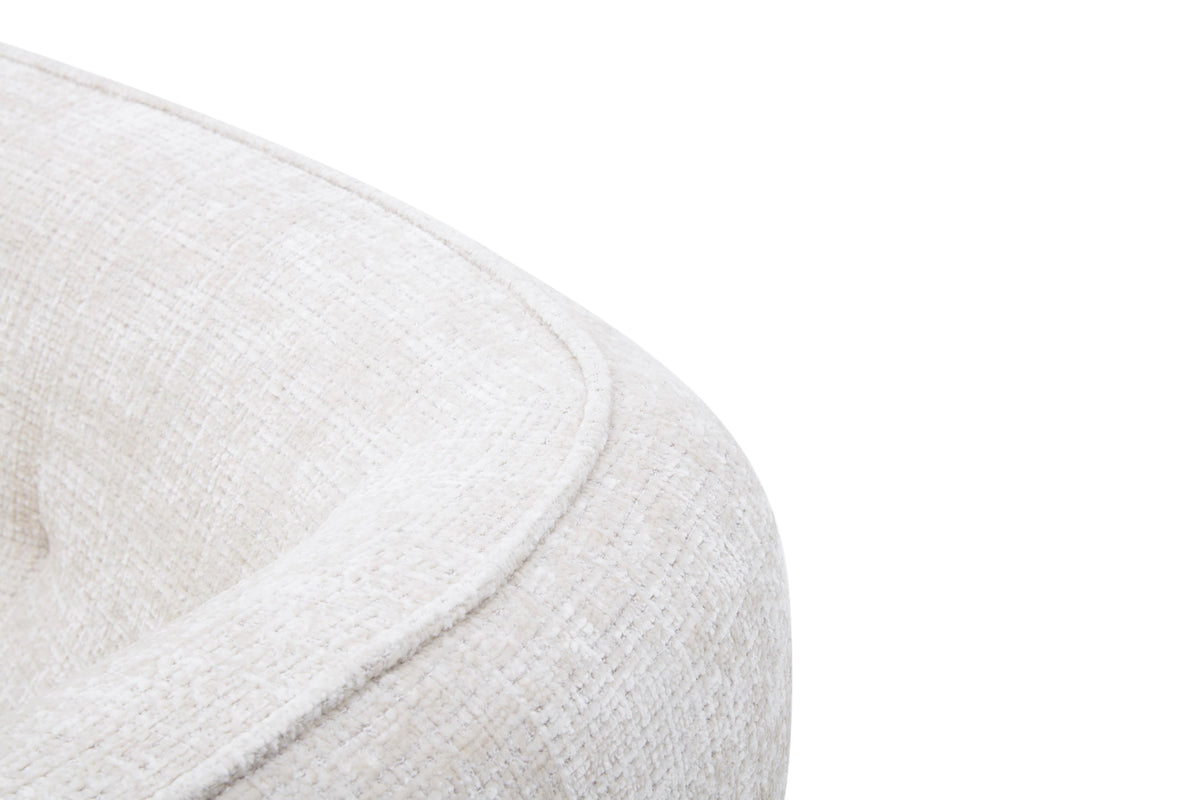 Canapé angle 5 places en tissu anti tache, 284x127xH80CM - LUNA