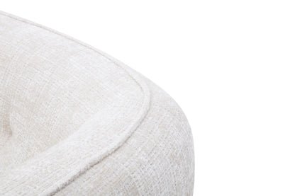 Canapé angle 5 places en tissu anti tache, 284x127xH80CM - LUNA