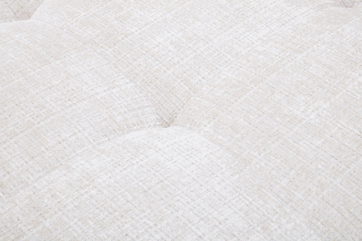 Canapé angle 5 places en tissu anti tache, 284x127xH80CM - LUNA