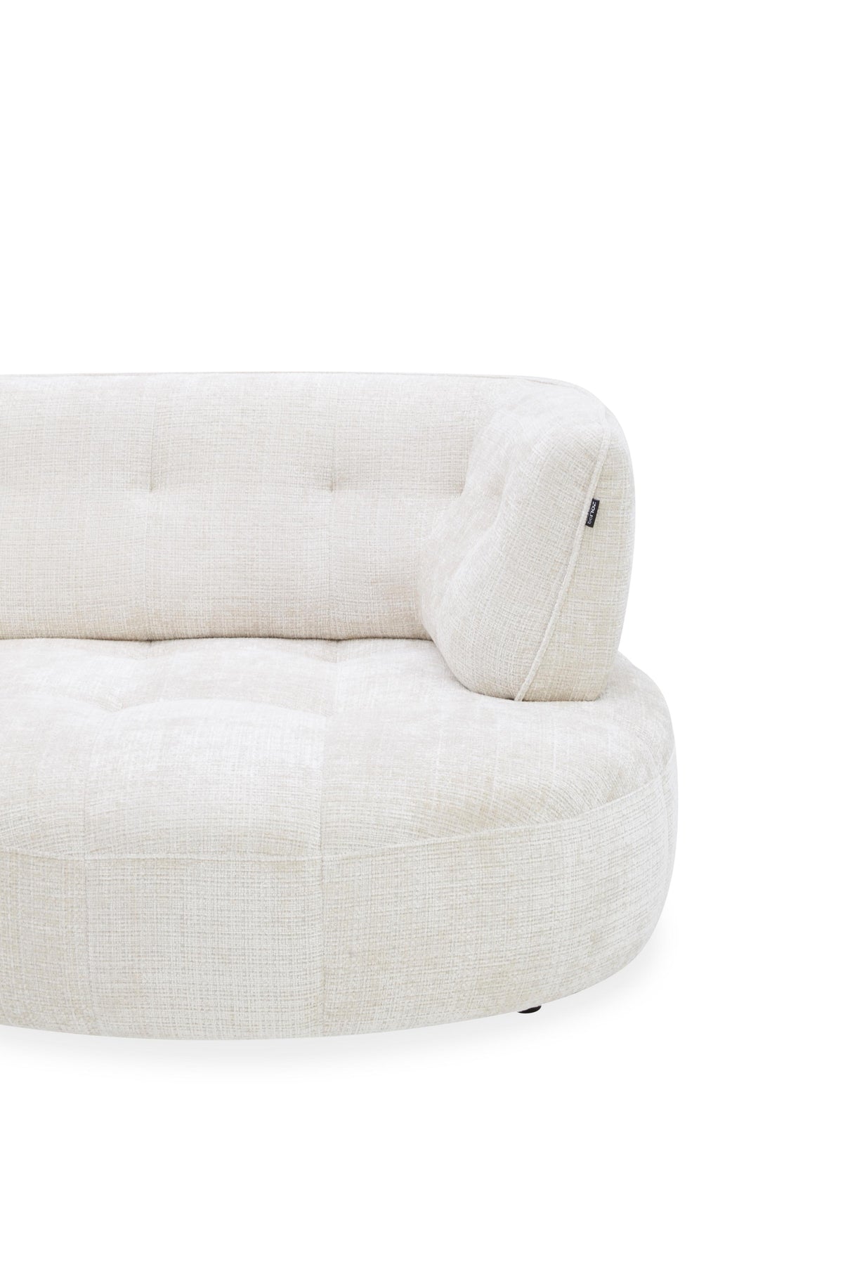 Canapé angle 5 places en tissu anti tache, 284x127xH80CM - LUNA