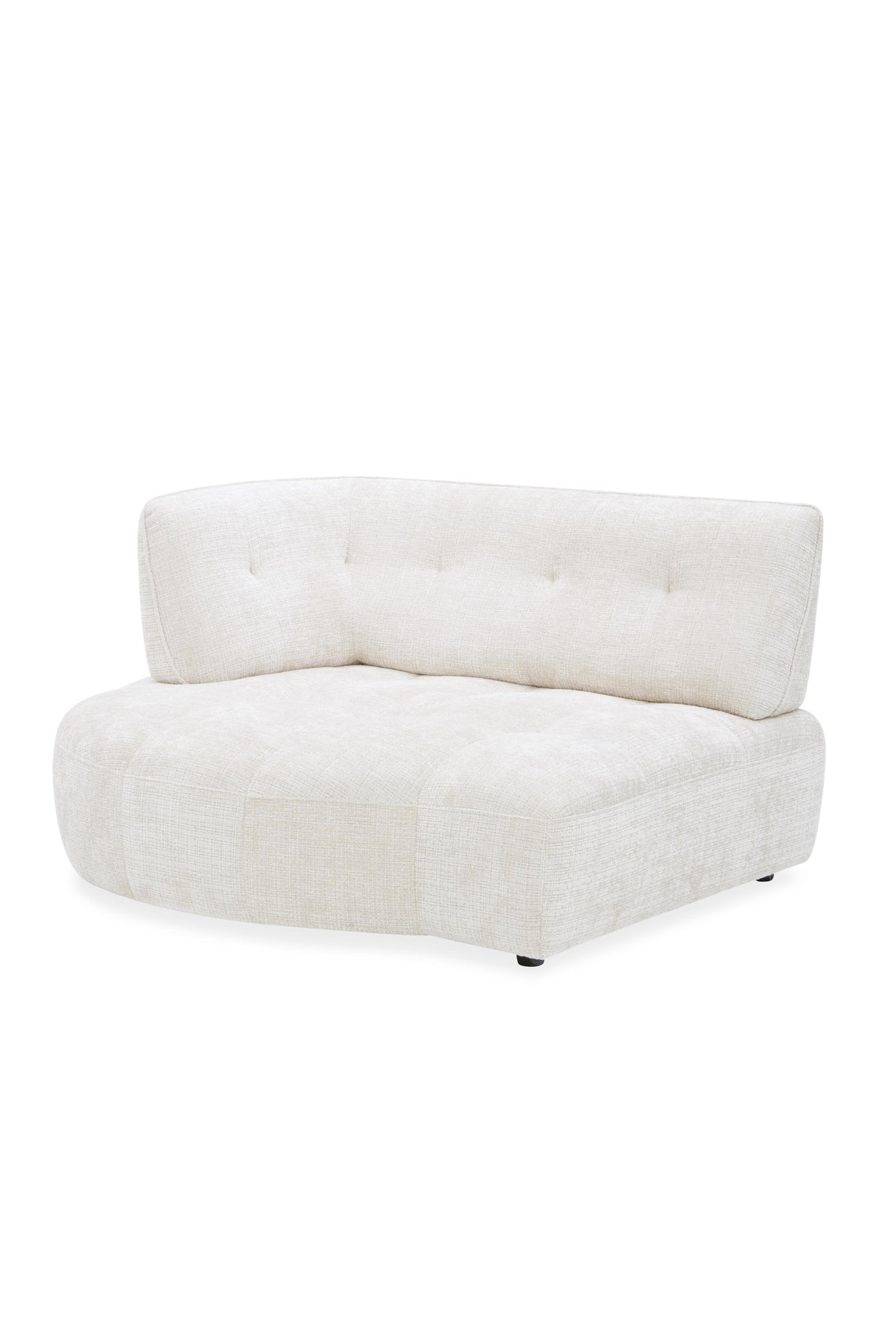 Canapé angle 5 places en tissu anti tache, 284x127xH80CM - LUNA