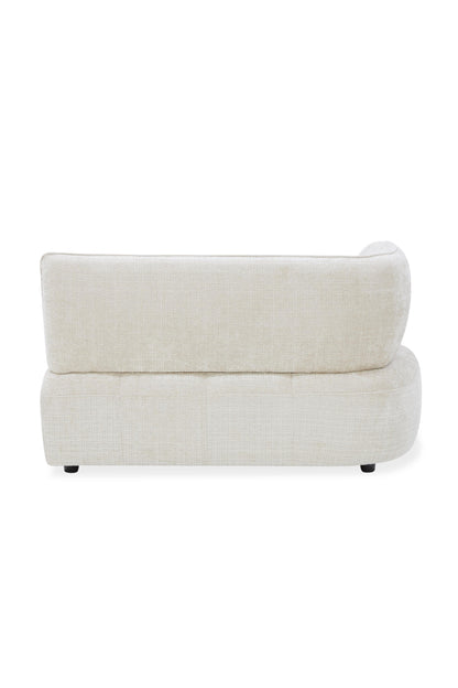 Canapé angle 5 places en tissu anti tache, 284x127xH80CM - LUNA