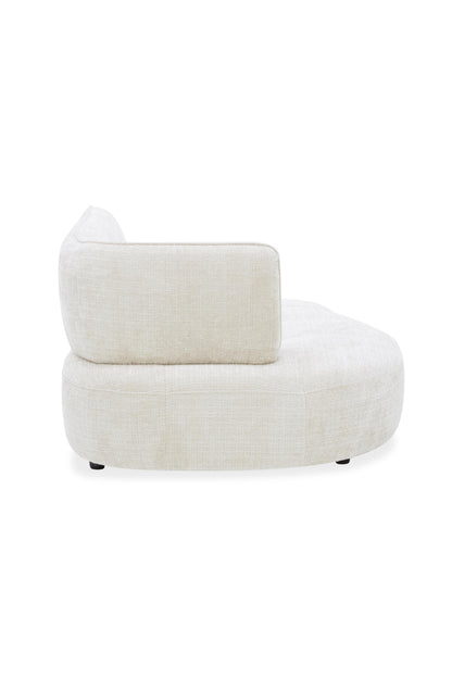 Canapé angle 5 places en tissu anti tache, 284x127xH80CM - LUNA