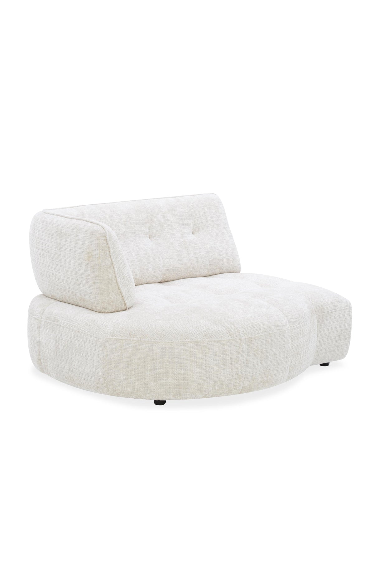 Canapé angle 5 places en tissu anti tache, 284x127xH80CM - LUNA
