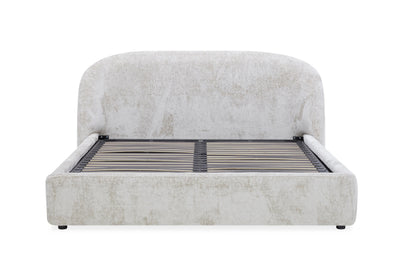 Lit coffre en tissu avec sommier - SELA