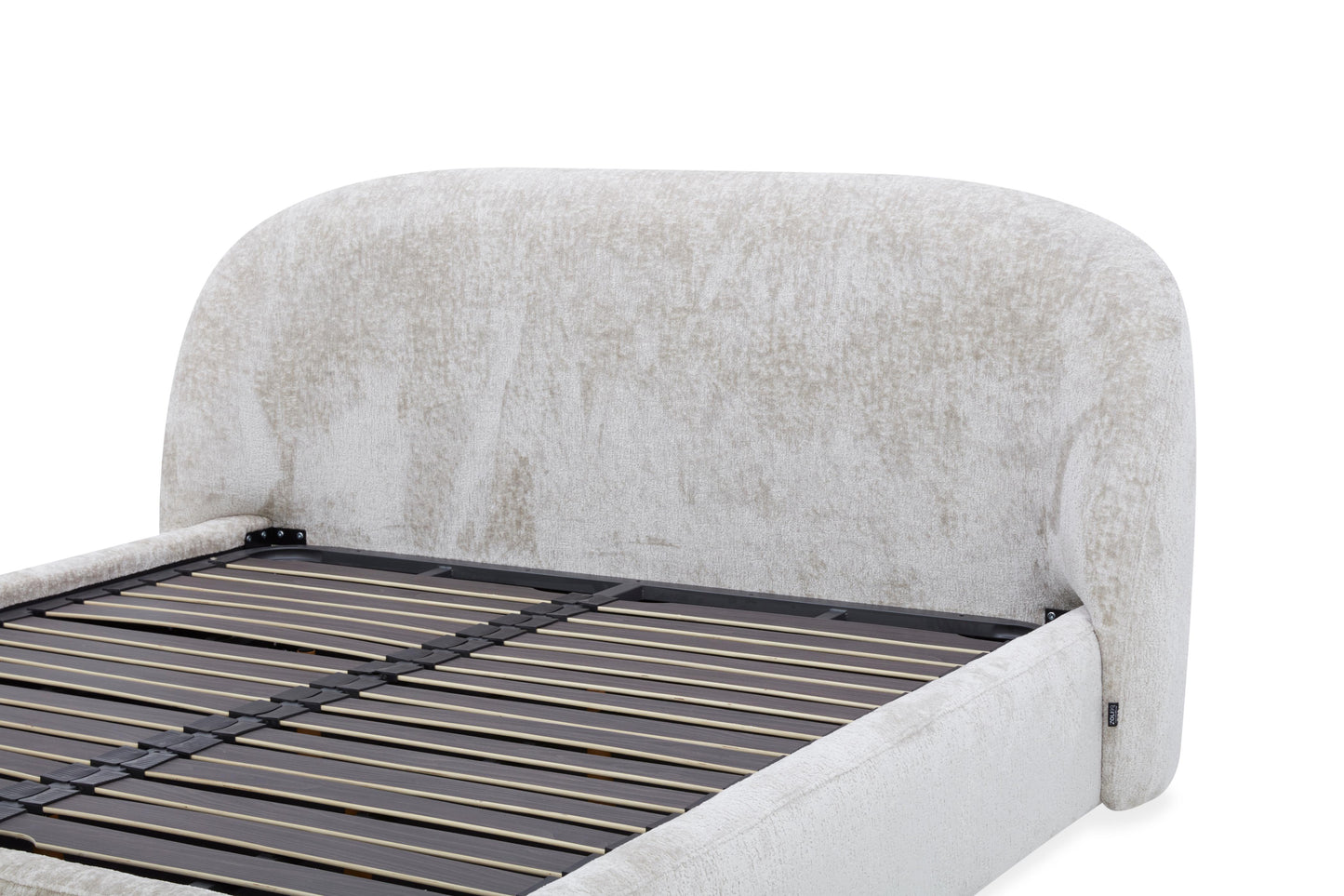 Lit coffre en tissu avec sommier - SELA