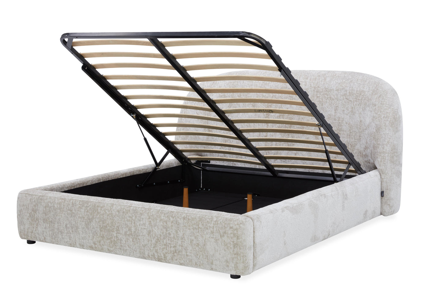 Lit coffre en tissu avec sommier - SELA