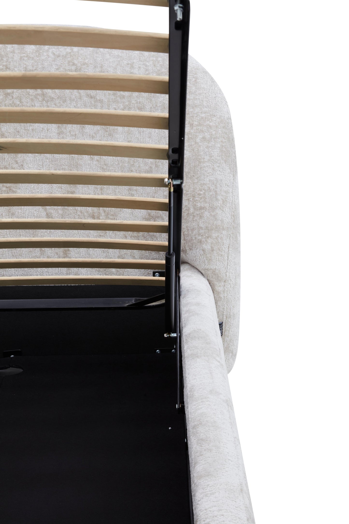 Lit coffre en tissu avec sommier - SELA