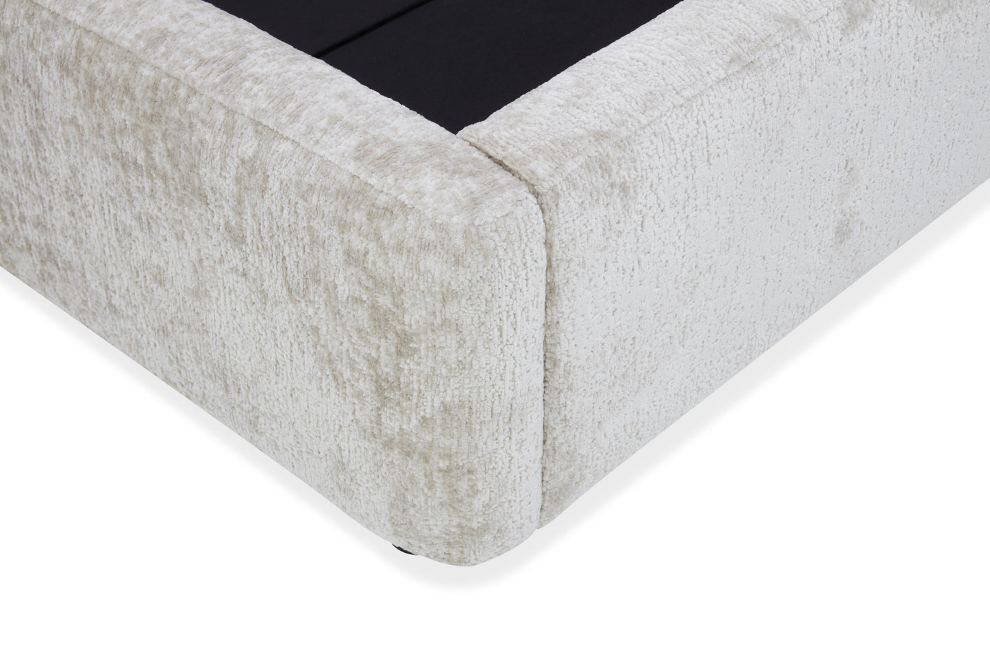 Lit coffre en tissu avec sommier - SELA