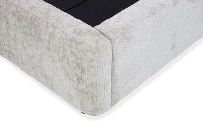 Lit coffre en tissu avec sommier - SELA