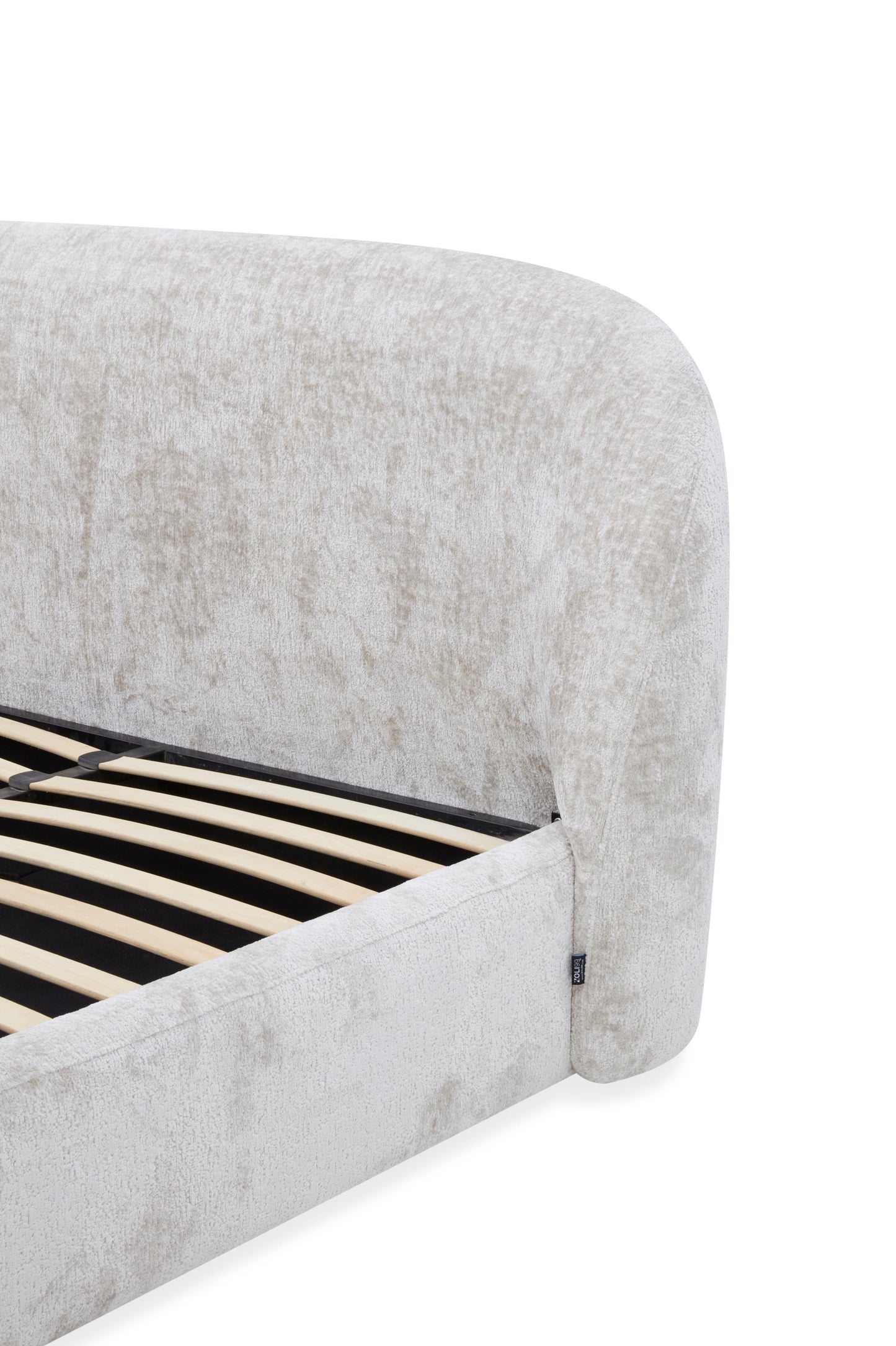 Lit coffre en tissu avec sommier - SELA
