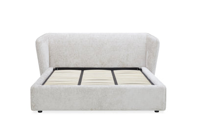 Lit coffre en tissu avec sommier - JULIAN