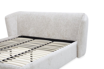 Lit coffre en tissu avec sommier - JULIAN