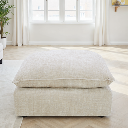 Pouf en tissu, 92x92xH50 cm - ANGELO