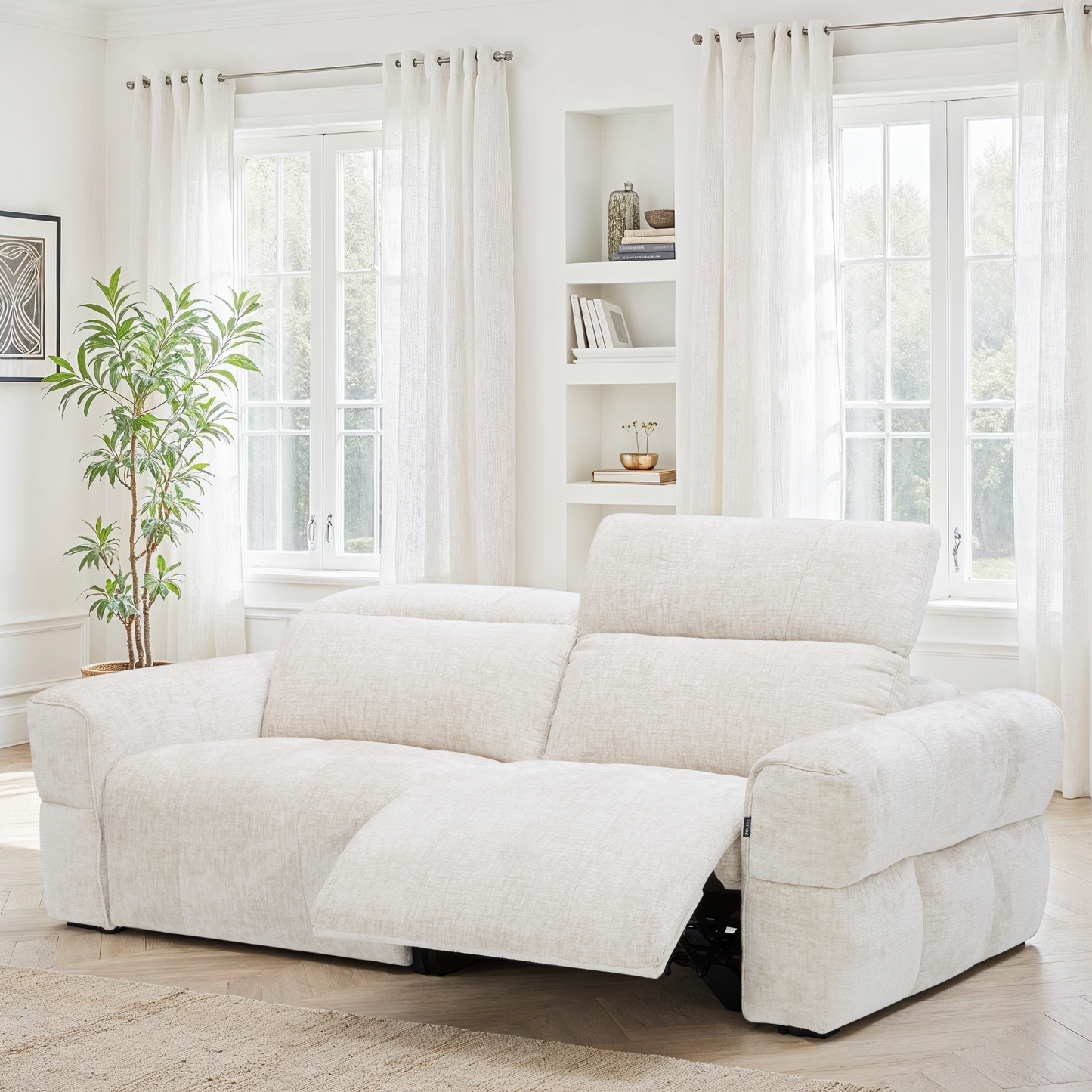 Canapé relax en tissu anti tache - CLEO