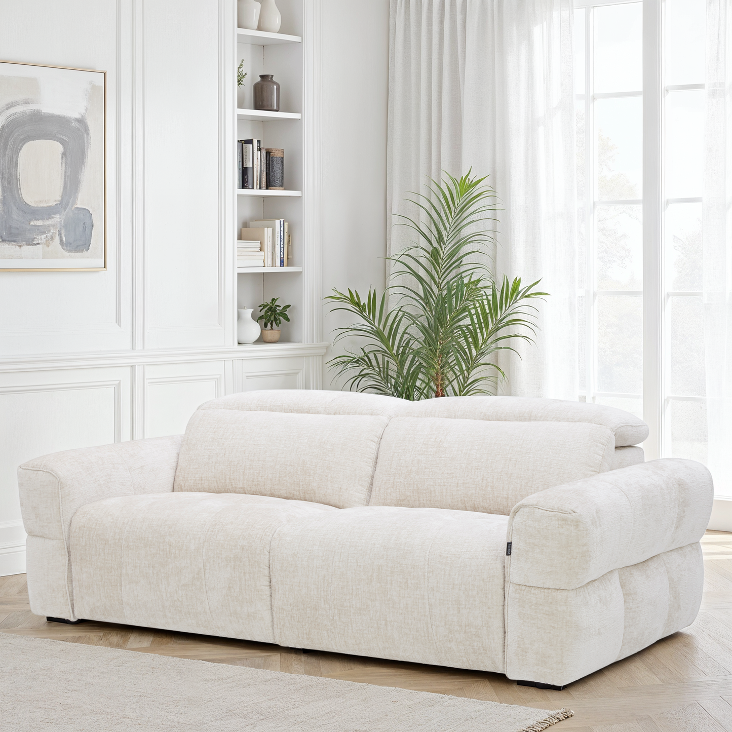 Canapé relax en tissu anti tache - CLEO