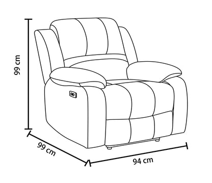 Canapé / fauteuil en tissu anti tache relax super confortable - ROMÉO