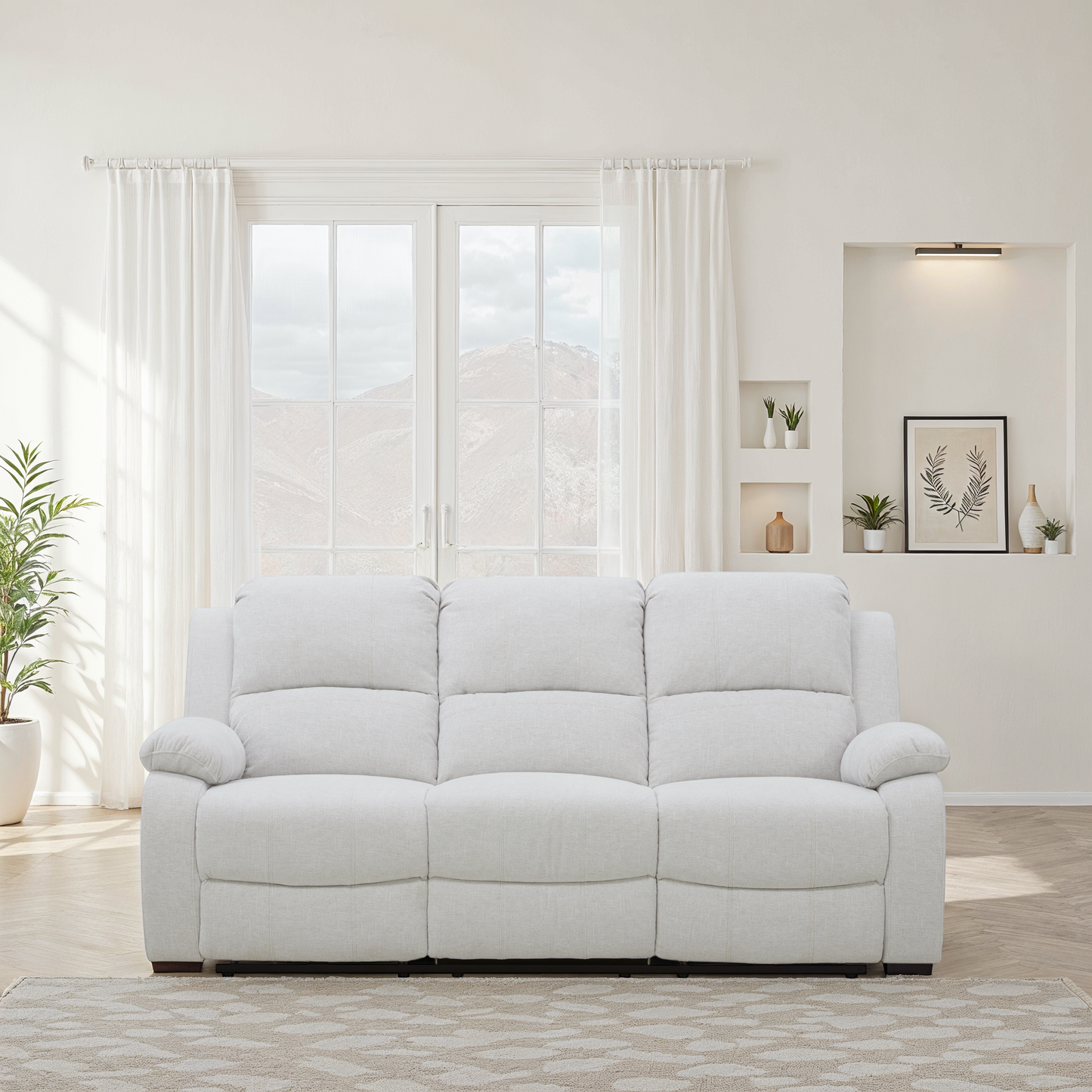 Canapé / fauteuil en tissu anti tache relax super confortable - ROMÉO