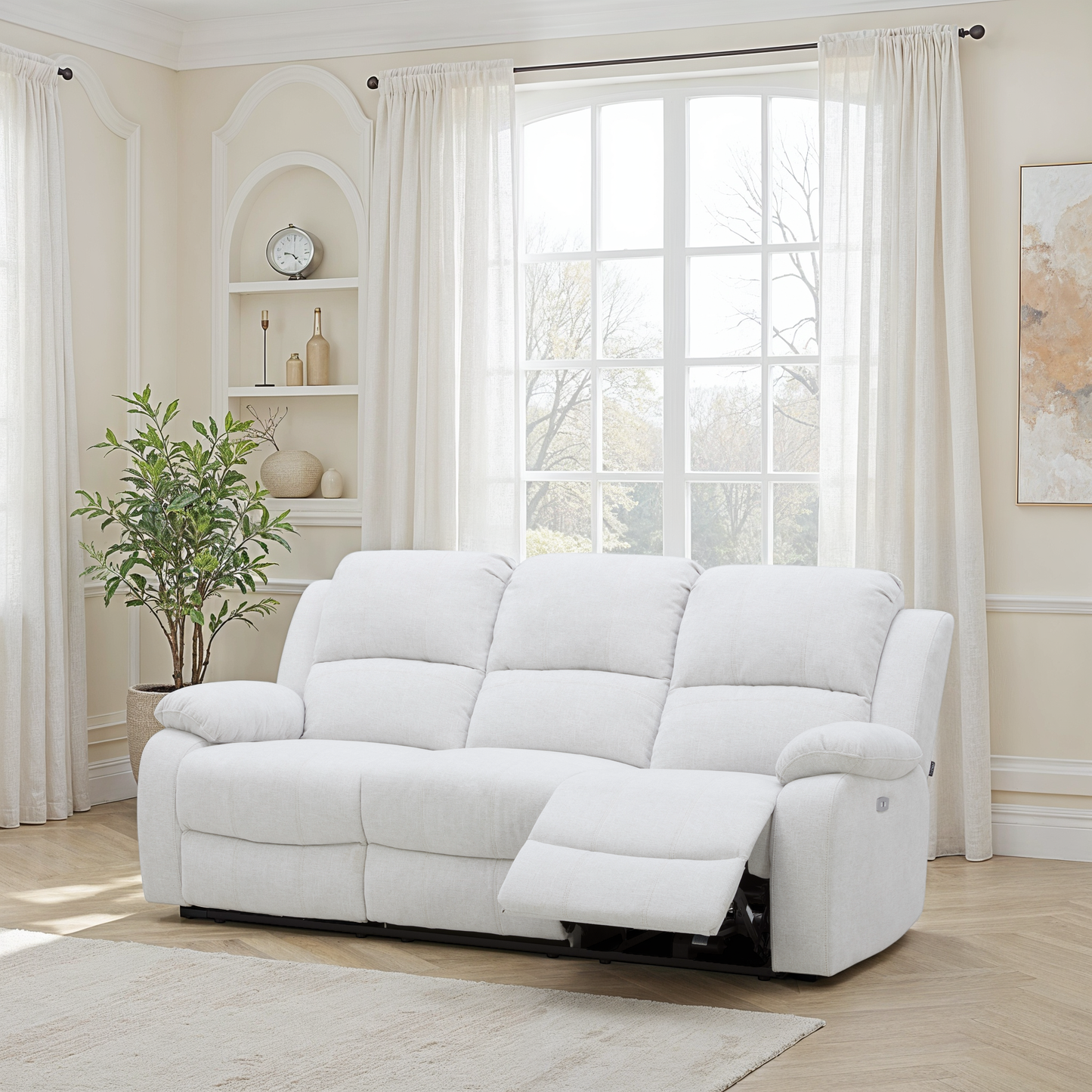 Canapé / fauteuil en tissu anti tache relax super confortable - ROMÉO