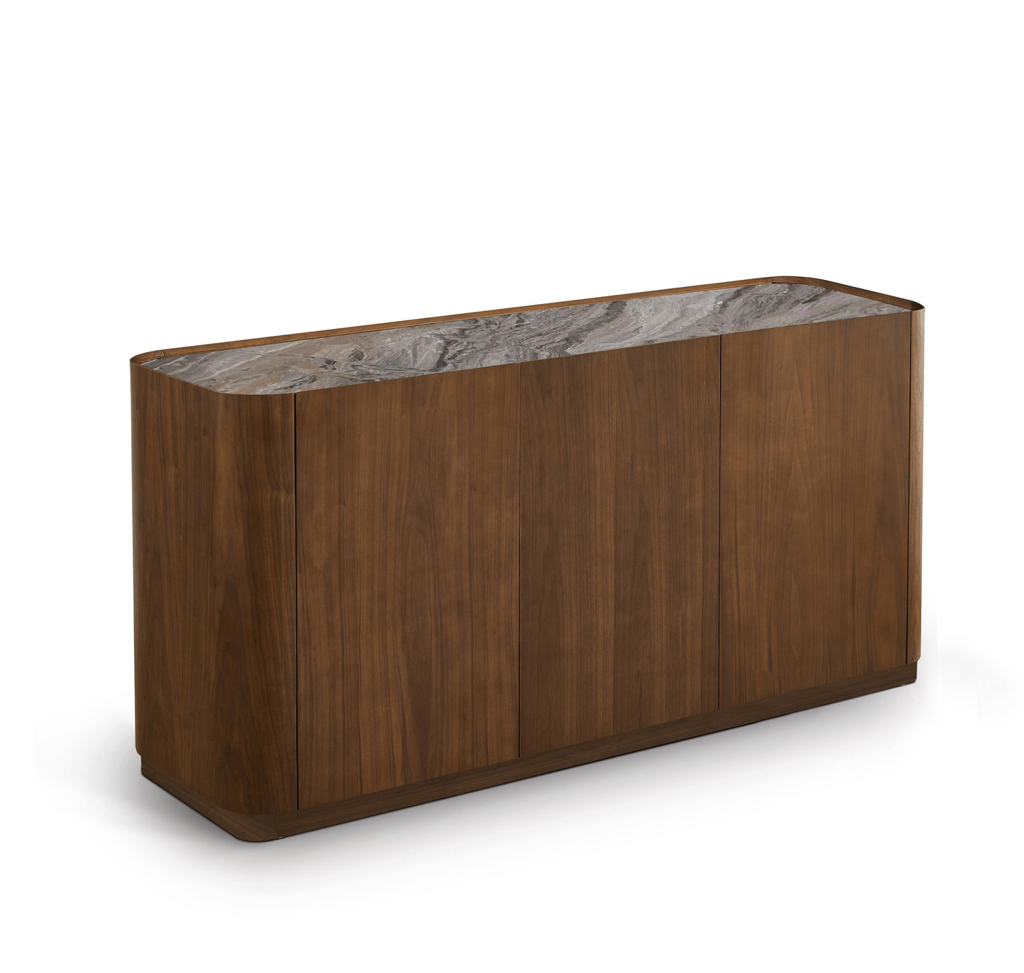 Buffet en particules de bois plateau céramique, H80,7CM - NERO
