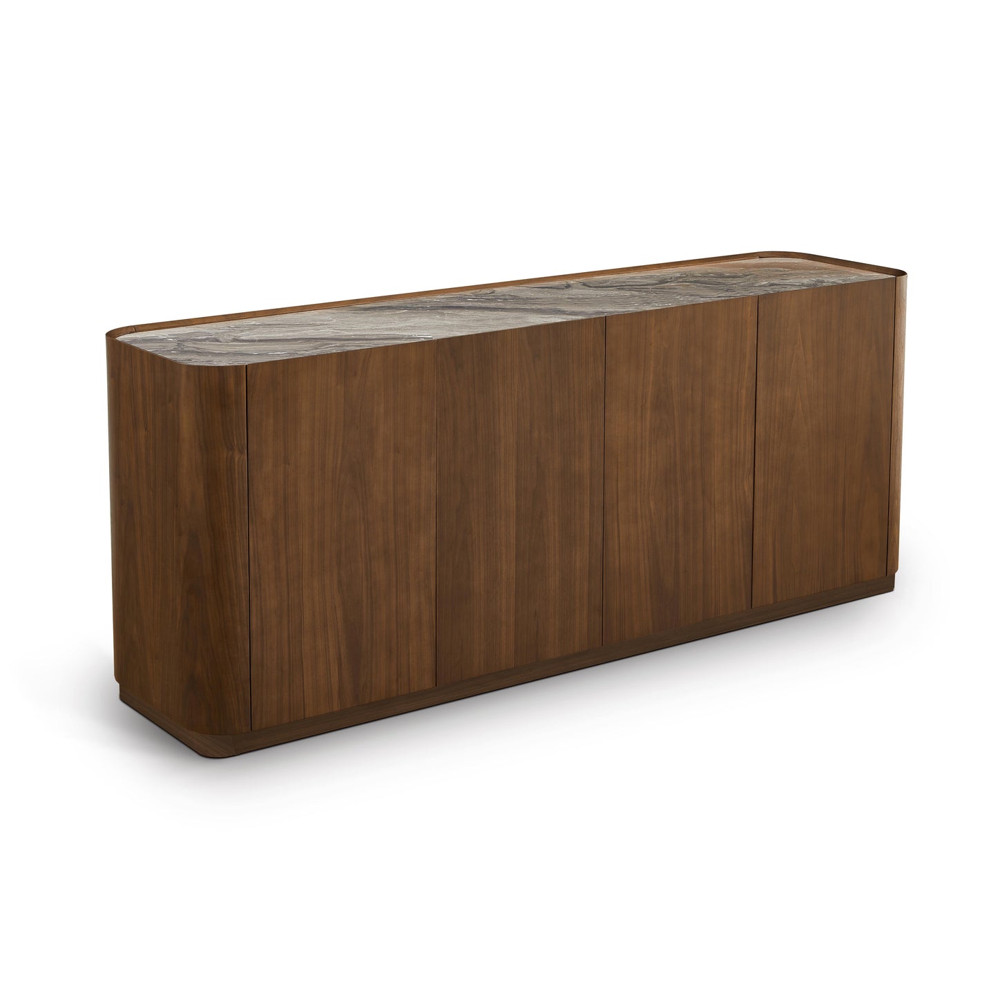 Buffet en particules de bois plateau céramique, H80,7CM - NERO