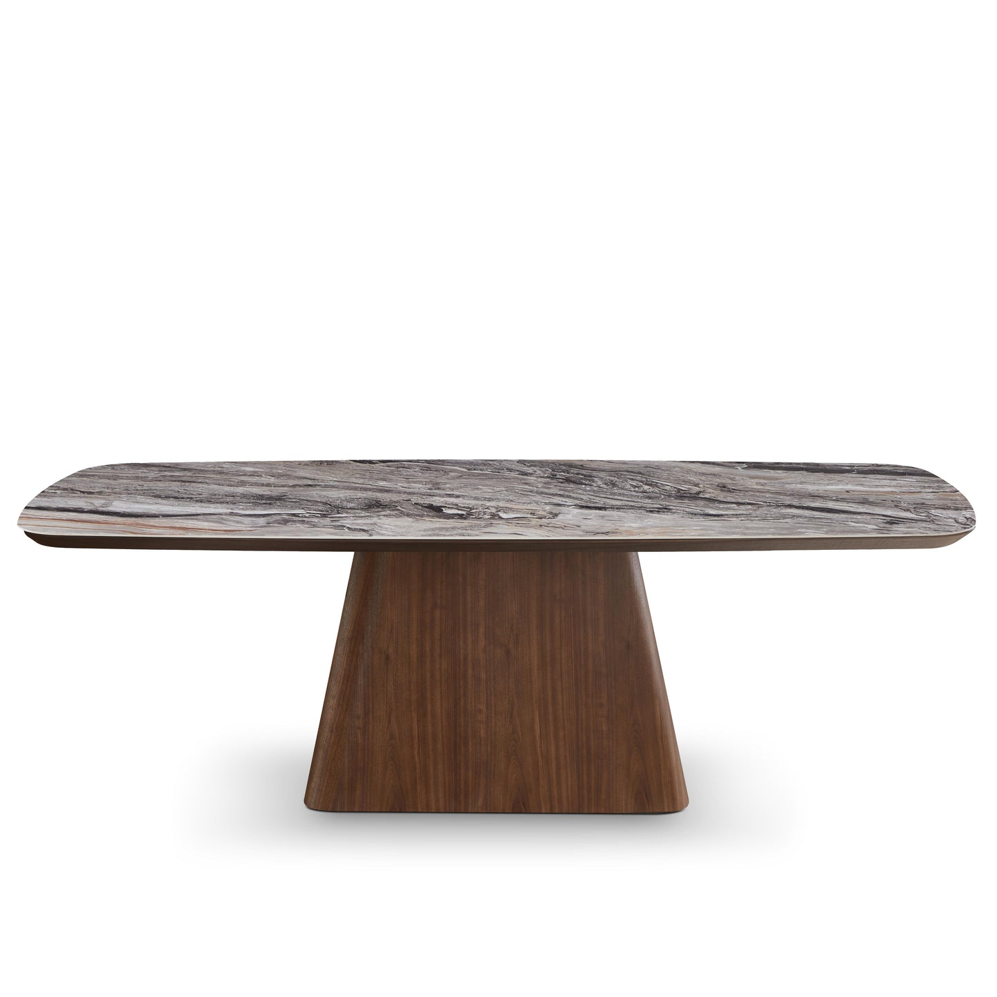 Table à manger en particules de bois plateau céramique, H76CM - NERO
