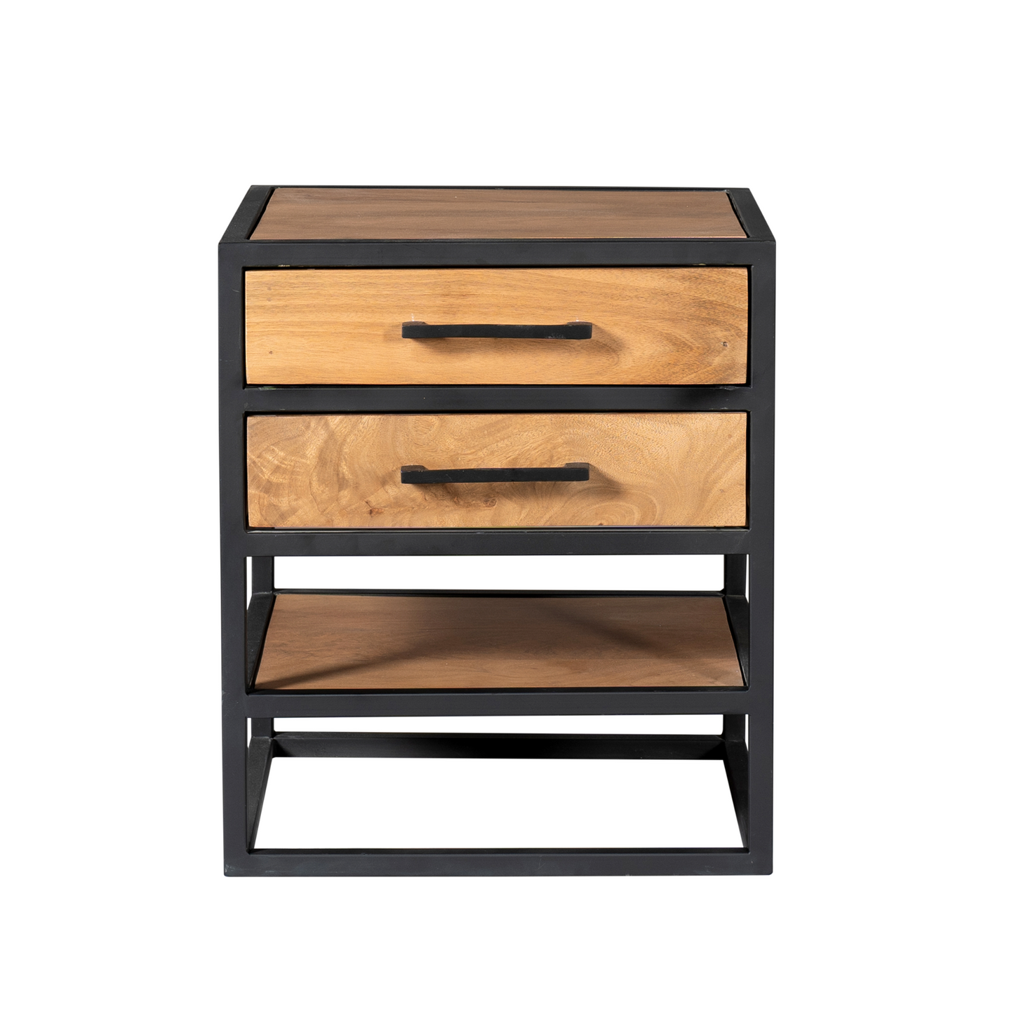 Table de chevet en bois de manguier, 45x40xH53CM - ALEXIA