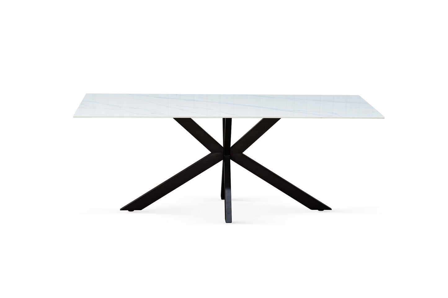 Table à manger plateau en ceramique rectangulaire, H76CM - PILAR