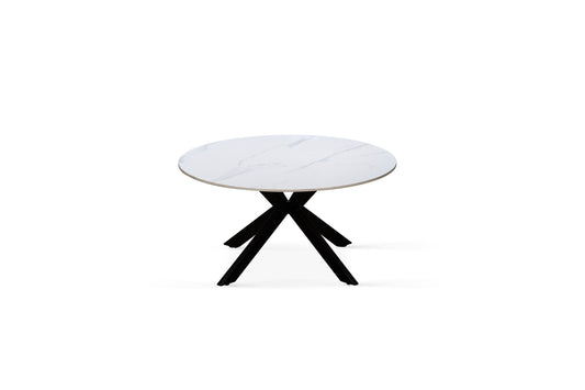 Table basse plateau en ceramique ronde, H45CM - PILAR