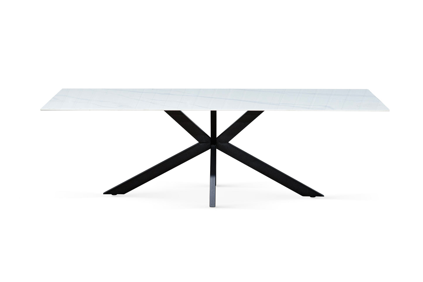 Table à manger plateau en ceramique rectangulaire, H76CM - PILAR