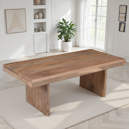 Table basse en bois massif, 125x60xH45CM - LINEA