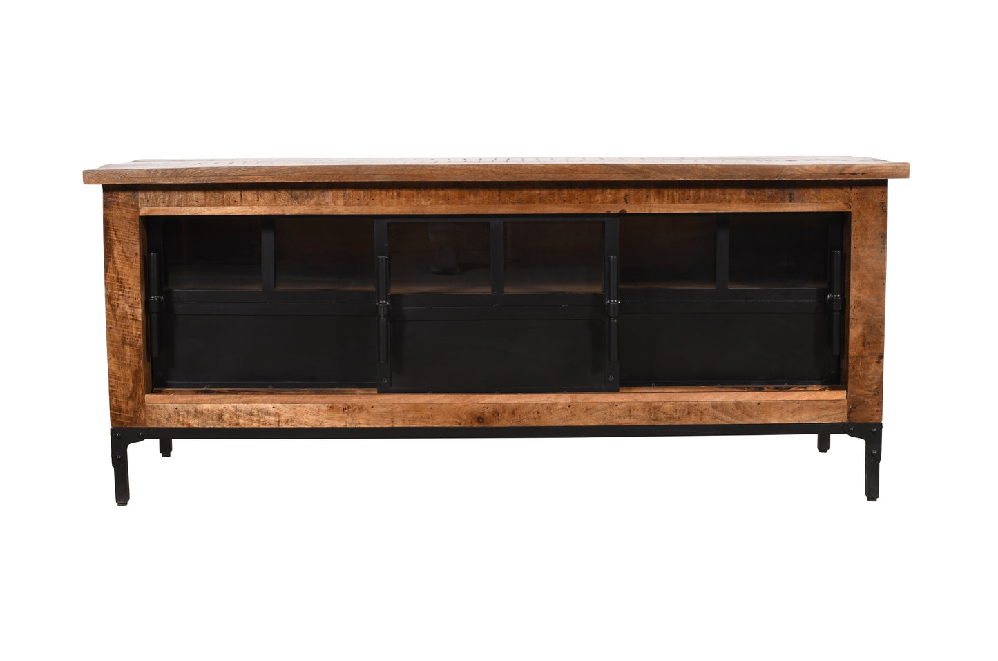 Meuble TV en bois de manguier, 155x45xH65CM - LIMA