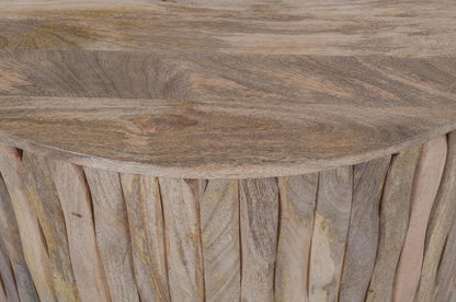 Set de 2 tables basses en bois, D90xH45,5CM et D65xH40CM - AALTO