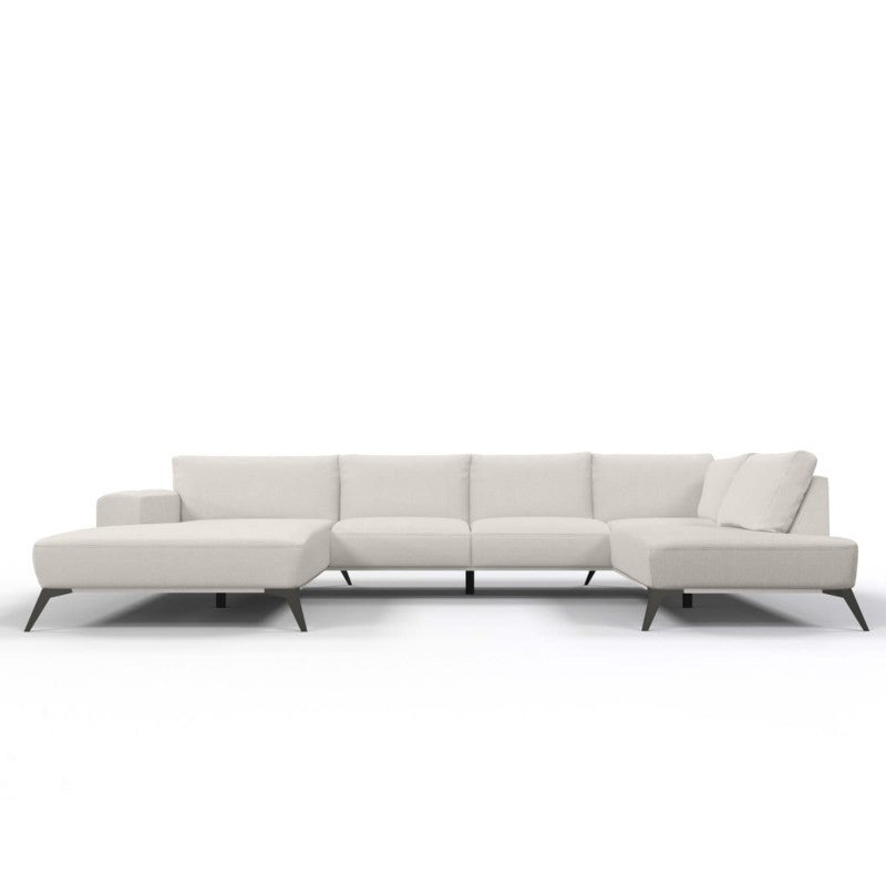 Canapé Angle panoramique en tissu, 391x206xH87CM - HELENA