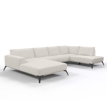 Canapé Angle panoramique en tissu, 391x206xH87CM - HELENA