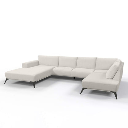 Canapé Angle panoramique en tissu, 391x206xH87CM - HELENA