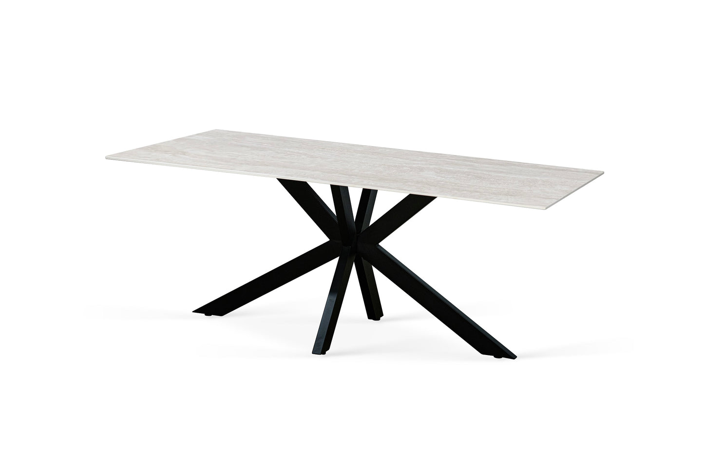 Table à manger plateau en ceramique rectangulaire, H76CM - PILAR