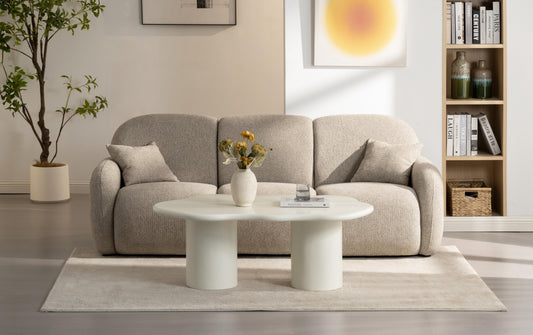 Table basse en travertin, 120x70xH45CM - TORINO