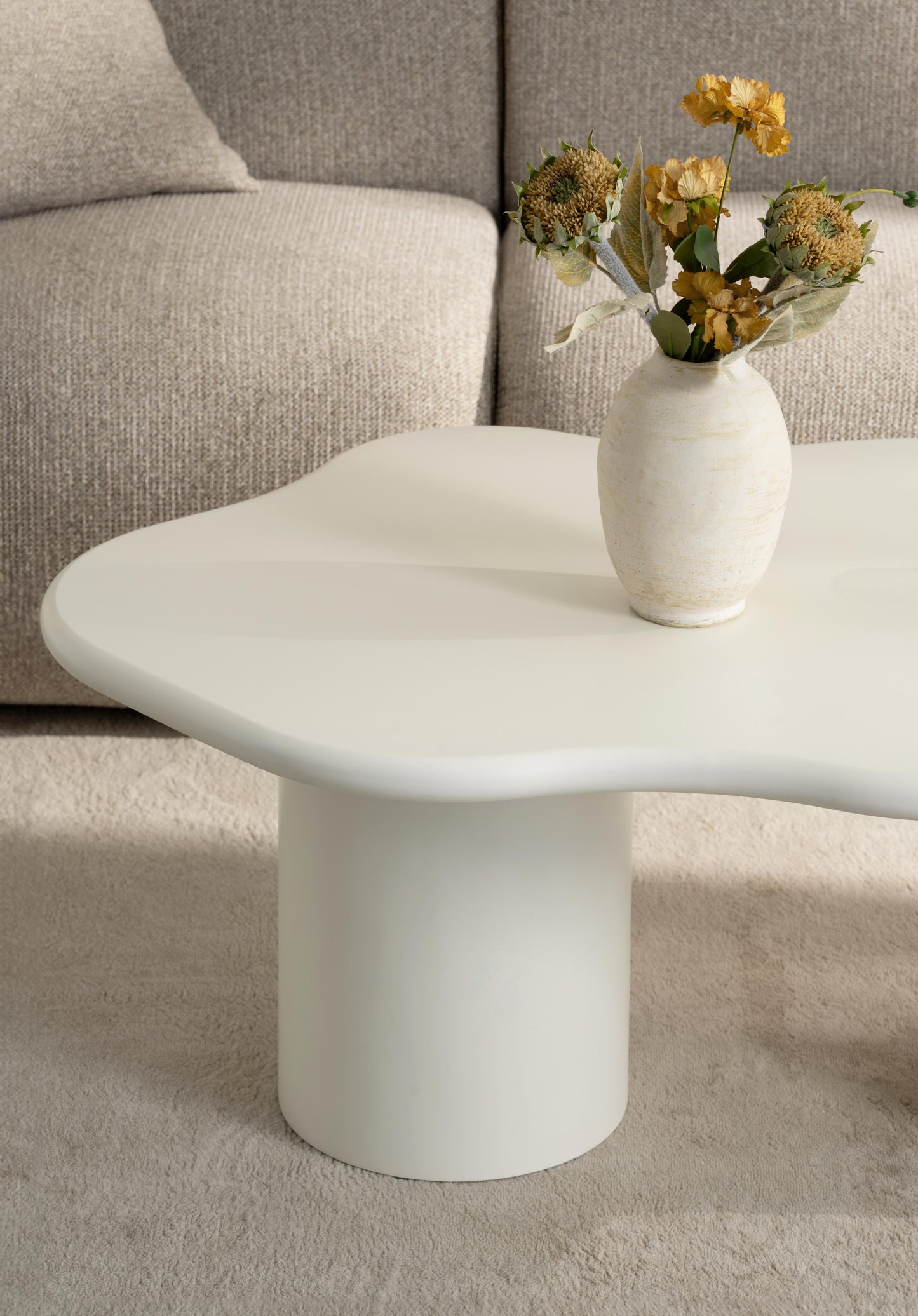 Table basse en travertin, 120x70xH45CM - TORINO
