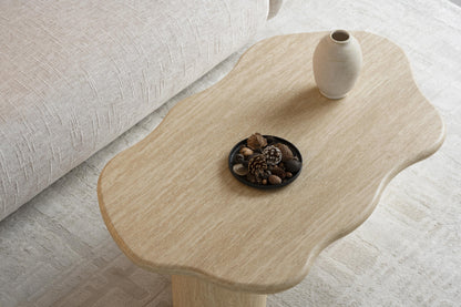 Table basse en travertin, 120x70xH45CM - TORINO