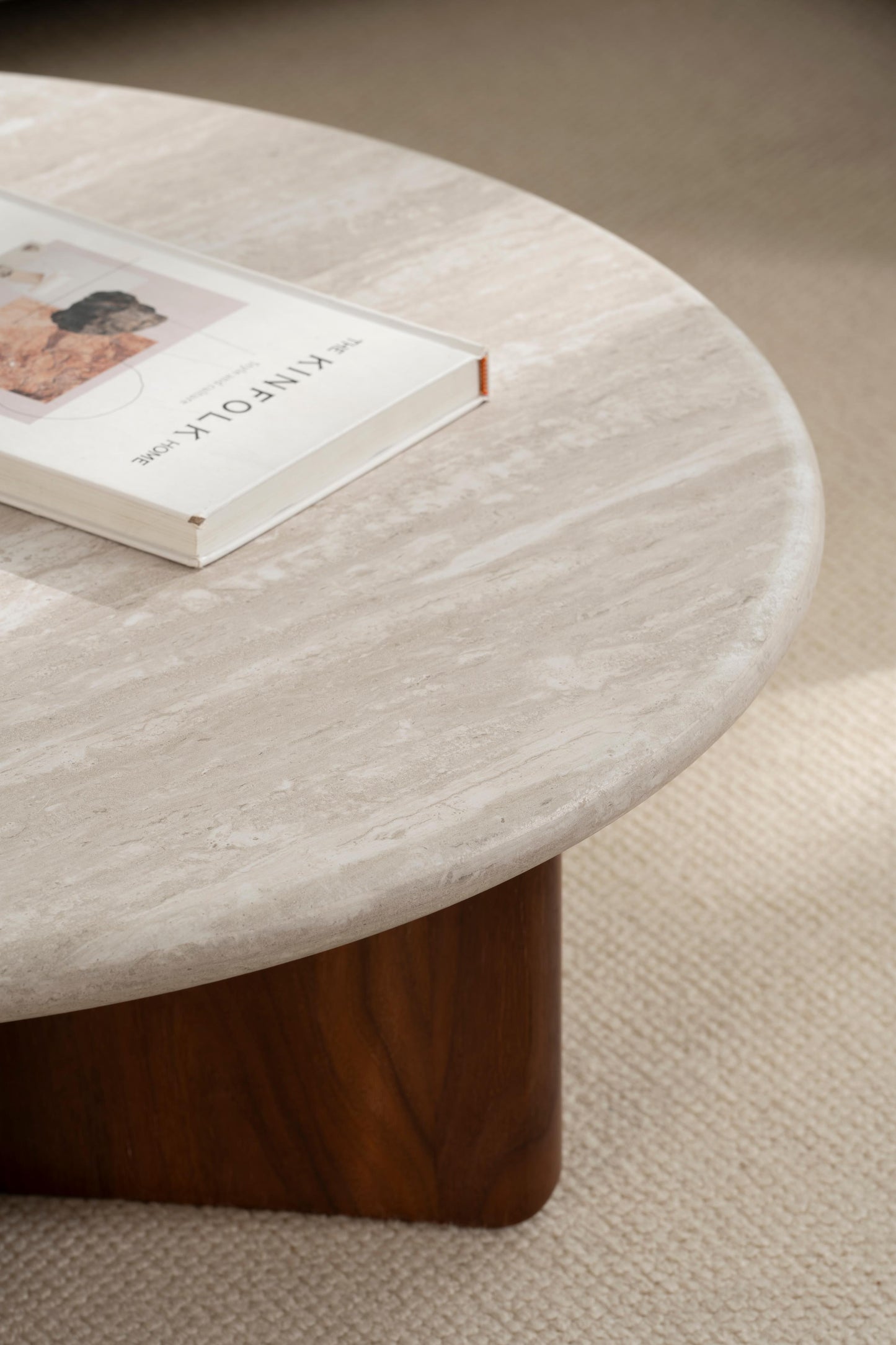 Table basse en bois, D80xH32CM - LUCCA