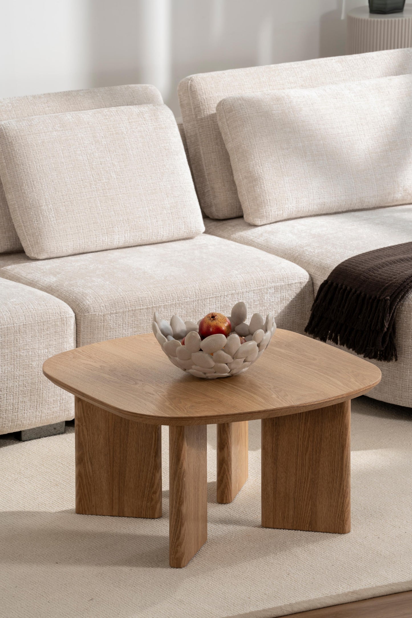 Table basse en bois, 80x80xH42CM - MIRO
