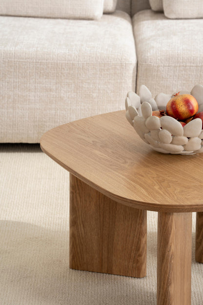 Table basse en bois, 80x80xH42CM - MIRO