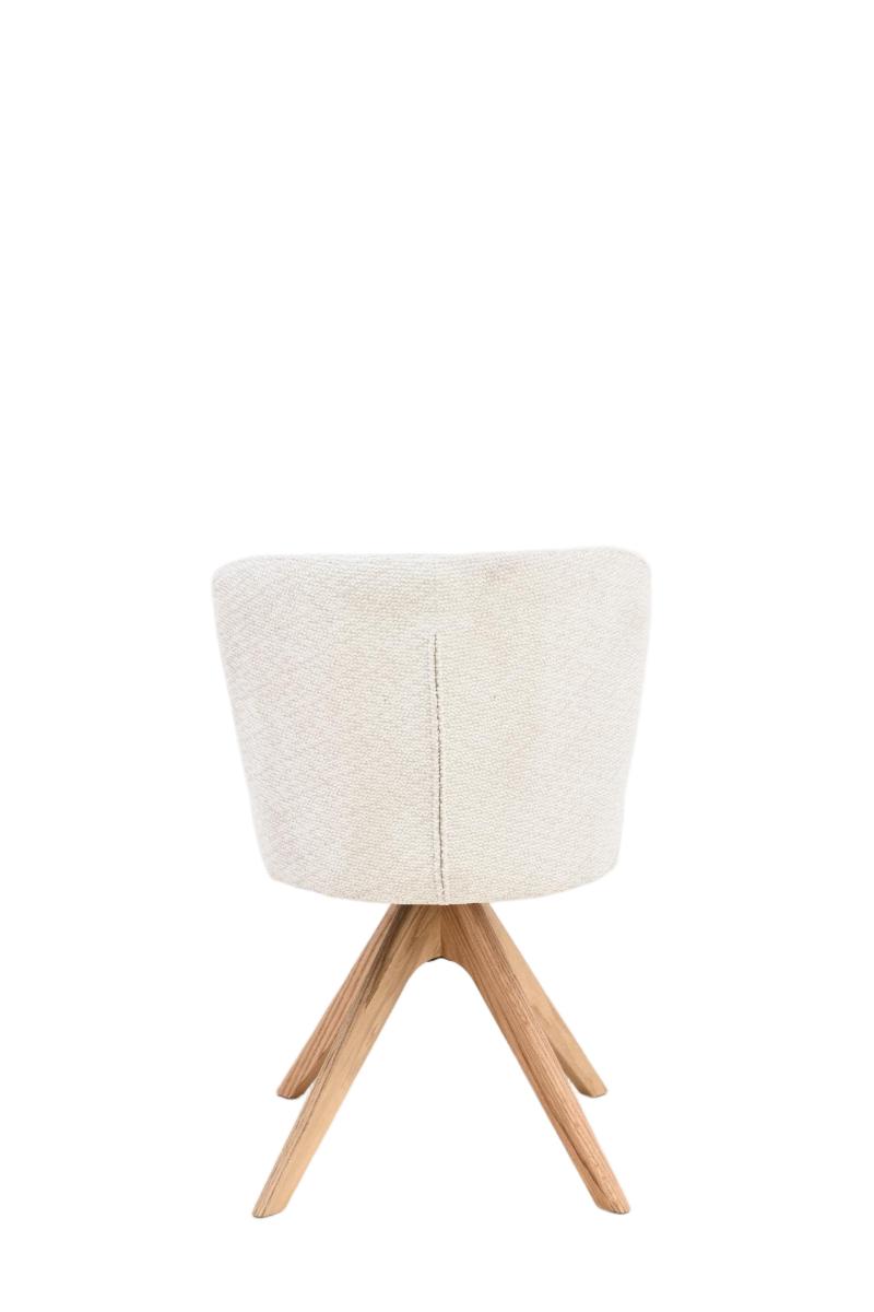 Chaise en tissu anti tache, 52x63xH82CM - ALINA