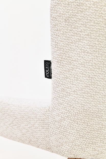 Chaise en tissu anti tache, 52x63xH82CM - ALINA